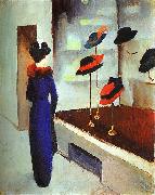 August Macke Milliner's Shop oil painting reproduction